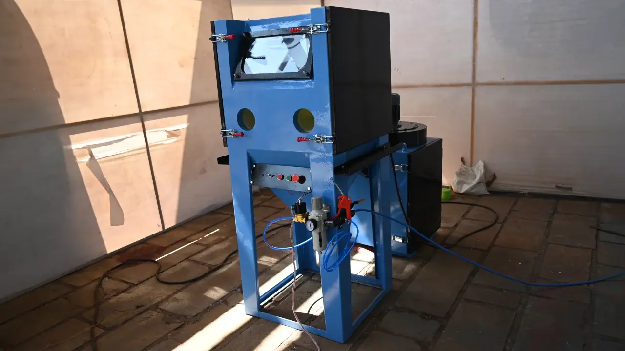 Suction Blasting Cabinet Installation for Precision Components